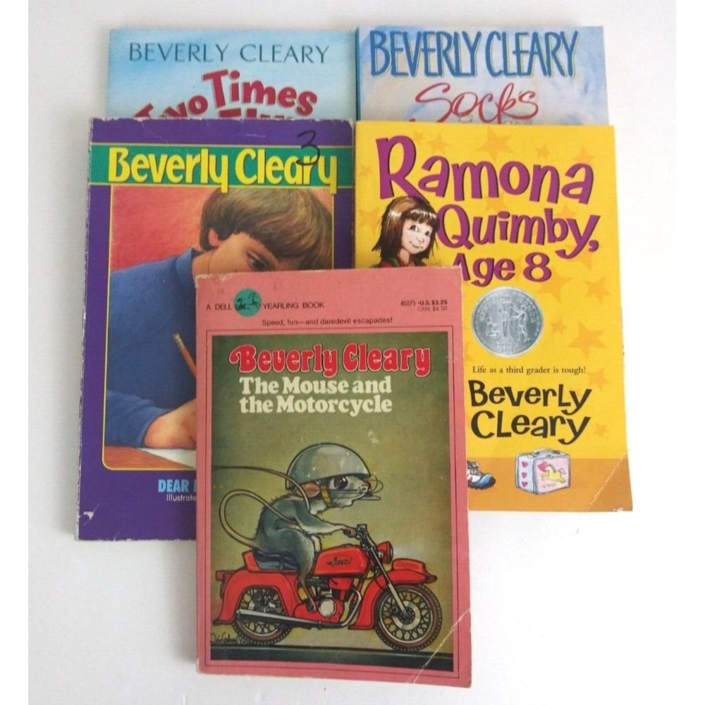 Lot of 5 Beverly Cleary Children's Paperback Novels Copyright Dated 1965-2005